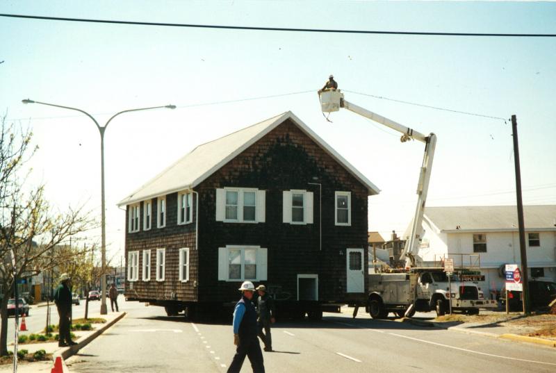 The Mary Bunker House on the corner of Route 1 and Swedes Street was moved to Elizabeth Street in 2000 to make room for Izzy Plaza, changing Dewey’s landscape. The former JJ’s Market was also moved from the street front between Swedes and Saulsbury. PAT WRIGHT PHOTO